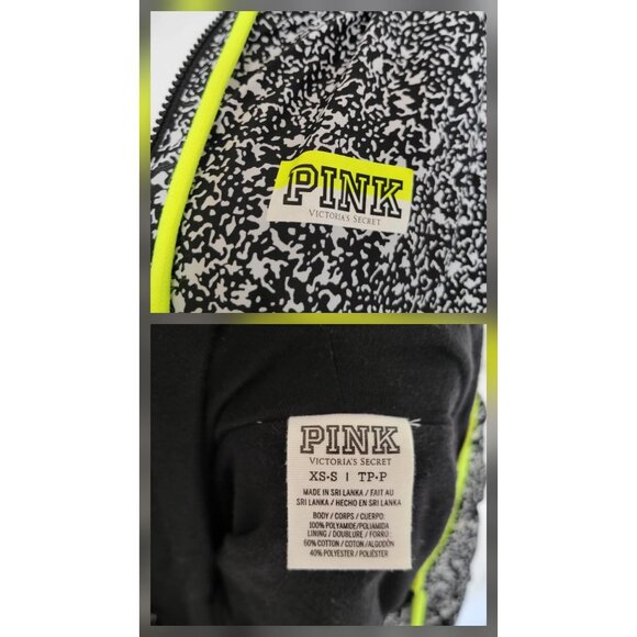 Victoria's Secret PINK Lined Anorak Speckled Hoodie Windbreaker Jacket- XS-S - Picture 10 of 10